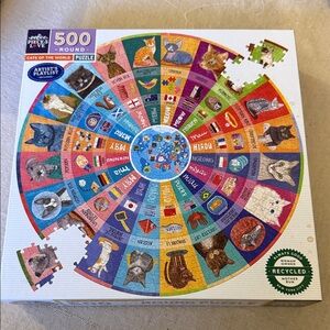 Eeboo Cats of the World 500-Piece Puzzle